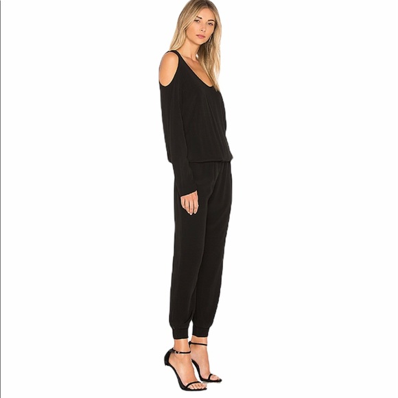 Monrow Cutout Shoulder Jumpsuit - Picture 2 of 6